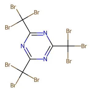 Compound C6Br9N3 structure