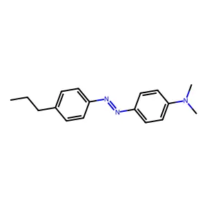 N,N-dimethyl-4-[(4-propylphenyl)diazenyl]aniline structure