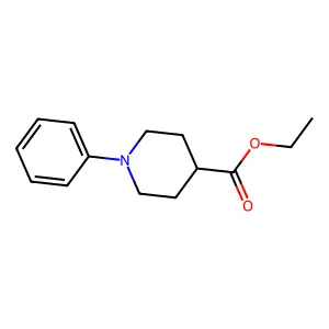 Ethyl 1-phenylpiperidine-4-carboxylate structure