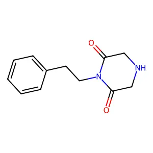 1-(2-phenylethyl)piperazine-2,6-dione structure