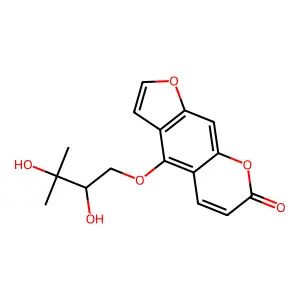 Oxypeucedanin hydrate structure