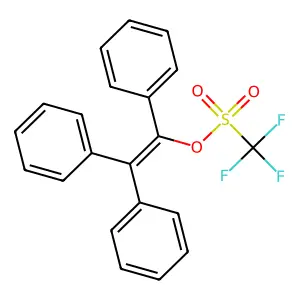 1,2,2-triphenylethenyl trifluoromethanesulfonate structure