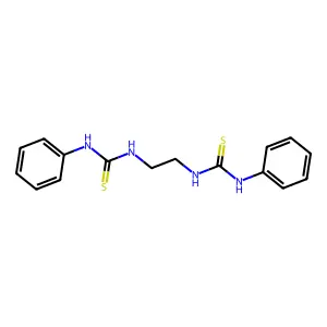 1,1'-(ethane-1,2-diyl)bis(3-phenylthiourea) structure
