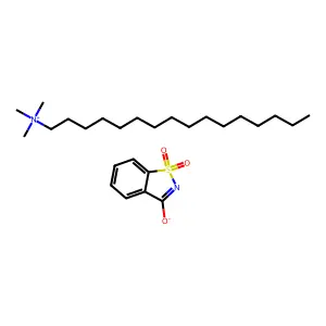 Cetrimonium saccharinate structure