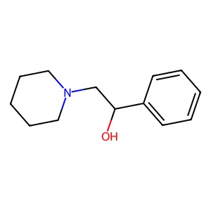 1-phenyl-2-piperidin-1-ylethanol structure