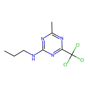 Compound C8H11Cl3N4 structure