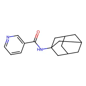 N-(1-adamantyl)pyridine-3-carboxamide structure