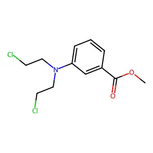 methyl 3-[bis(2-chloroethyl)amino]benzoate structure