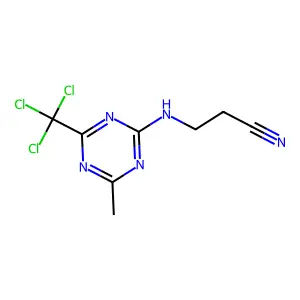 Compound C8H8Cl3N5 structure