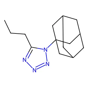 1-(1-adamantyl)-5-propyltetrazole structure