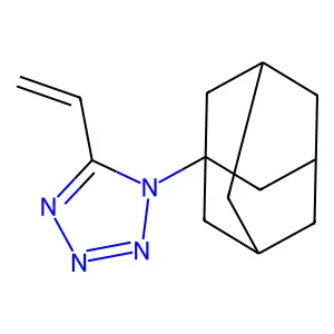 1-(1-adamantyl)-5-ethenyltetrazole structure