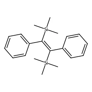 (1,2-diphenyl-2-trimethylsilylethenyl)-trimethylsilane structure