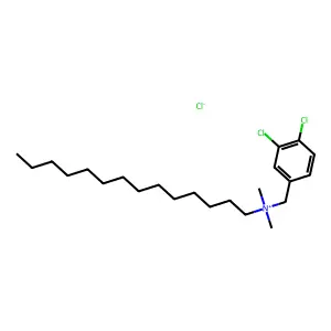 (3,4-Dichlorobenzyl)dimethyltetradecylammonium chloride structure