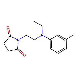 1-(2-(Ethyl(m-tolyl)amino)ethyl)pyrrolidine-2,5-dione structure