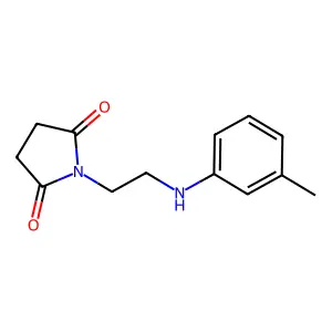 1-[2-(3-methylanilino)ethyl]pyrrolidine-2,5-dione structure