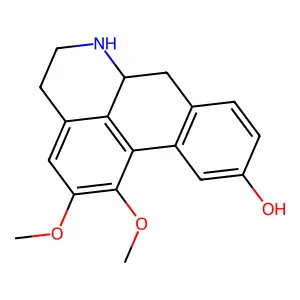 1,2-Dimethoxy-5,6,6a,7-tetrahydro-4H-dibenzo[de,g]quinolin-10-ol structure