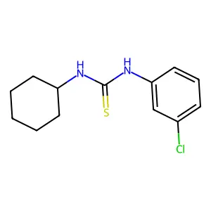 1-(3-chlorophenyl)-3-cyclohexylthiourea structure
