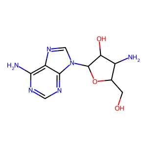 3'-Amino-3'-deoxyadenosine structure
