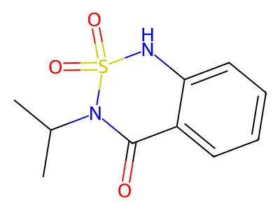 Bentazone structure