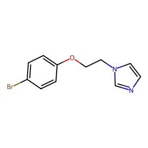 1-[2-(4-bromophenoxy)ethyl]imidazole structure