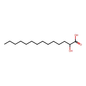 2-HYDROXYTETRADECANOIC ACID structure
