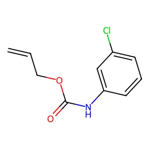prop-2-enyl N-(3-chlorophenyl)carbamate structure