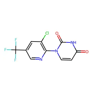 1-[3-chloro-5-(trifluoromethyl)-2-pyridinyl]pyrimidine-2,4-dione structure