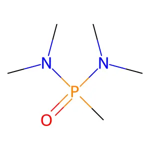 N-[dimethylamino(methyl)phosphoryl]-N-methylmethanamine structure