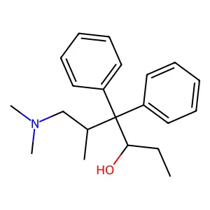 Isomethadol structure