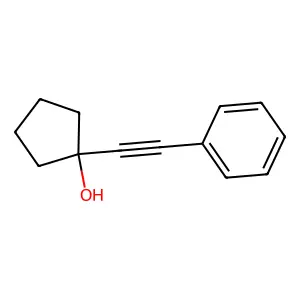 1-(2-phenylethynyl)cyclopentan-1-ol structure