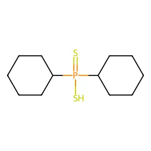 dicyclohexylphosphinodithioic acid structure