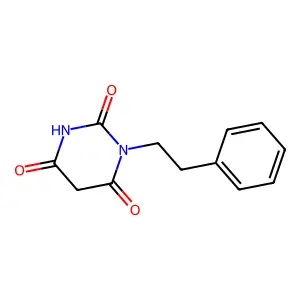 1-(2-phenylethyl)pyrimidine-2,4,6(1H,3H,5H)-trione structure
