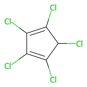 Pentachlorocyclopentadiene structure