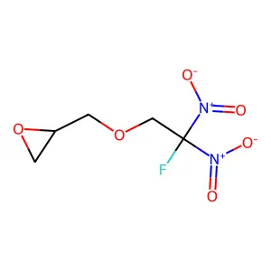 ((2-Fluoro-2,2-dinitroethoxy)methyl)oxirane structure