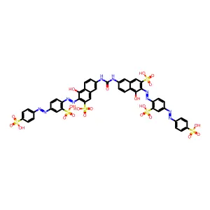 Compound C45H32N10O21S6 structure