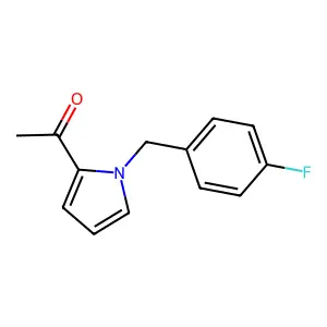 1-[1-[(4-fluorophenyl)methyl]pyrrol-2-yl]ethanone structure