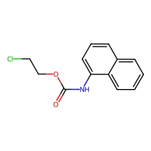 2-CHLOROETHYL N-(1-NAPHTHYL)CARBAMATE structure