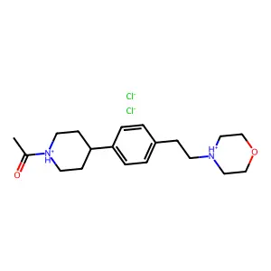 Methyl 1-(2-morpholinoethyl)-4-phenyl-4-piperidyl ketone dihydrochloride structure