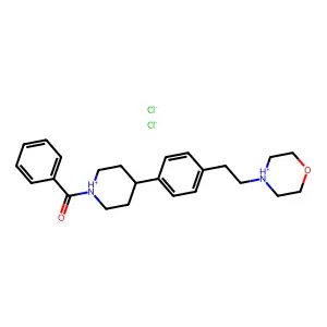1-(2-Morpholinoethyl)-4-phenyl-4-piperidyl phenyl ketone dihydrochloride structure