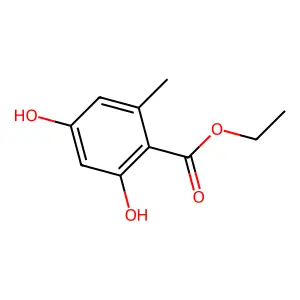 Ethyl 2,4-dihydroxy-6-methylbenzoate structure