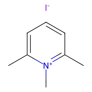 1,2,6-Trimethylpyridinium iodide structure