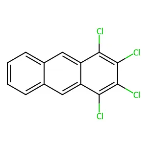 1,2,3,4-tetrachloroanthracene structure