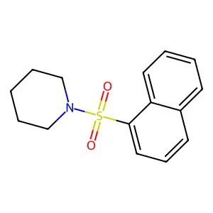 1-(1-naphthylsulfonyl)piperidine structure