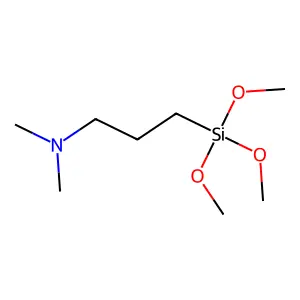 N,N-dimethyl-3-trimethoxysilylpropan-1-amine structure