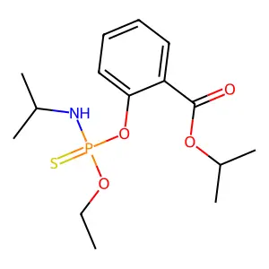 propan-2-yl 2-[ethoxy-(propan-2-ylamino)phosphinothioyl]oxybenzoate structure