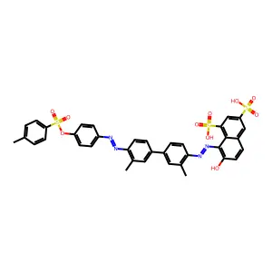 Compound C37H30N4O10S3 structure