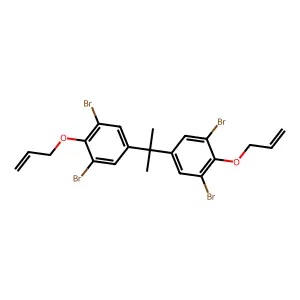 1,3-dibromo-5-[2-(3,5-dibromo-4-prop-2-enoxyphenyl)propan-2-yl]-2-prop-2-enoxybenzene structure