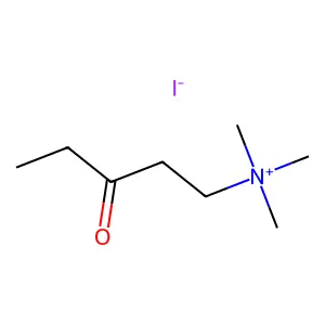 AMMONIUM, (3-OXOPENTYL)TRIMETHYL-, IODIDE structure