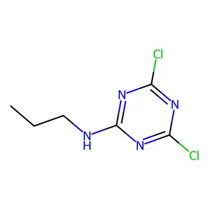 4,6-dichloro-N-propyl-1,3,5-triazin-2-amine structure