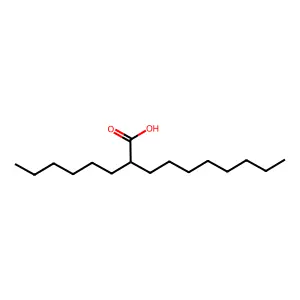 2-Hexyldecanoic acid structure